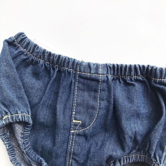 Babygap NWT denim pocket bloomers  3-6 months - Picture 2 of 4
